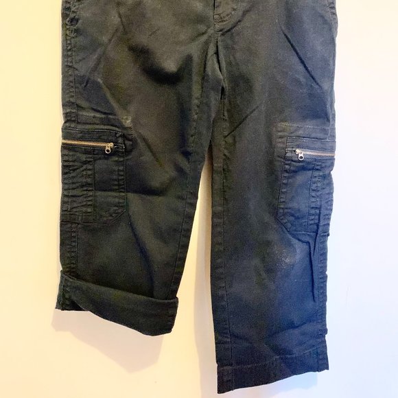 Heavy Duty denim Cargo/Hiking cropped jeans (size 4) - Picture 2 of 4